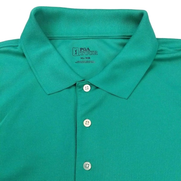 PGA Tour Men's Polo Size XL Green Golf Shirt - Picture 4 of 6